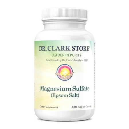 Magnesium Sulfate USP (Epsom Salts), Constipation Relief, 1030mg, 100 (Best Form Of Magnesium For Constipation)