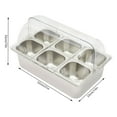 thumbnail image 2 of Party Fruit Seafood Buffet Tray Ice Food Serving Display Tray w/ Roll Top Cove for outdoor and indoor buffets, 2 of 22