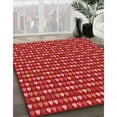 thumbnail image 2 of Ahgly Company Indoor Square Patterned Red Area Rugs, 6' Square, 2 of 6