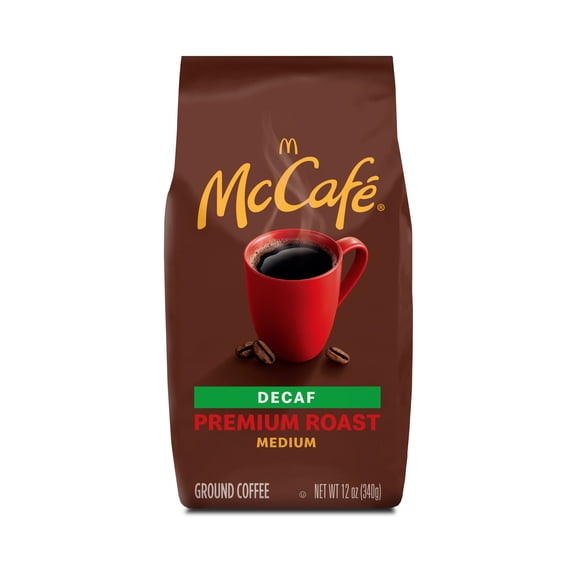 McCafe Premium Roast Decaf, Medium Roast, Ground Coffee, 12 oz