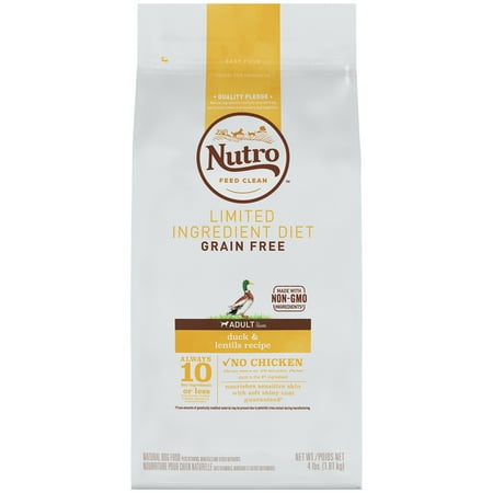Nutro Limited Ingredient Diet Adult Duck & Lentils Recipe Dog Food 4 Pounds