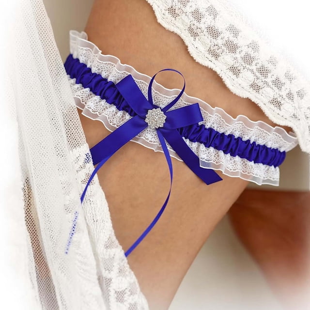 Elegant Wedding Garter for Bride with Lace Rhinestones - Bridal Accessory for