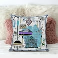 thumbnail image 4 of City Palace Indoor/Outdoor Pillow with Removable Cover in White Blue18x18, 4 of 4