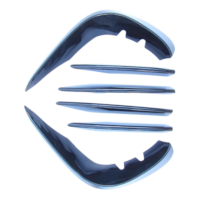 6 unids / set parachoques delantero luces antiniebla cubierta embellecedora de fibra de carbono tiras de lámpara de cuchillo de aire para Merce - Modelos 2021 DYNWAVEMX Embellecedor de tiras de faros antiniebla