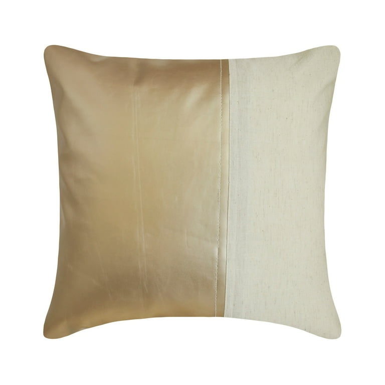 Cushion Cover For Couch Pillow Covers 24x24 inch 60x60 cm Gold Faux Leather Throw Pillow Covers Handmade Pillow Covers Patchwork Pillow Shams