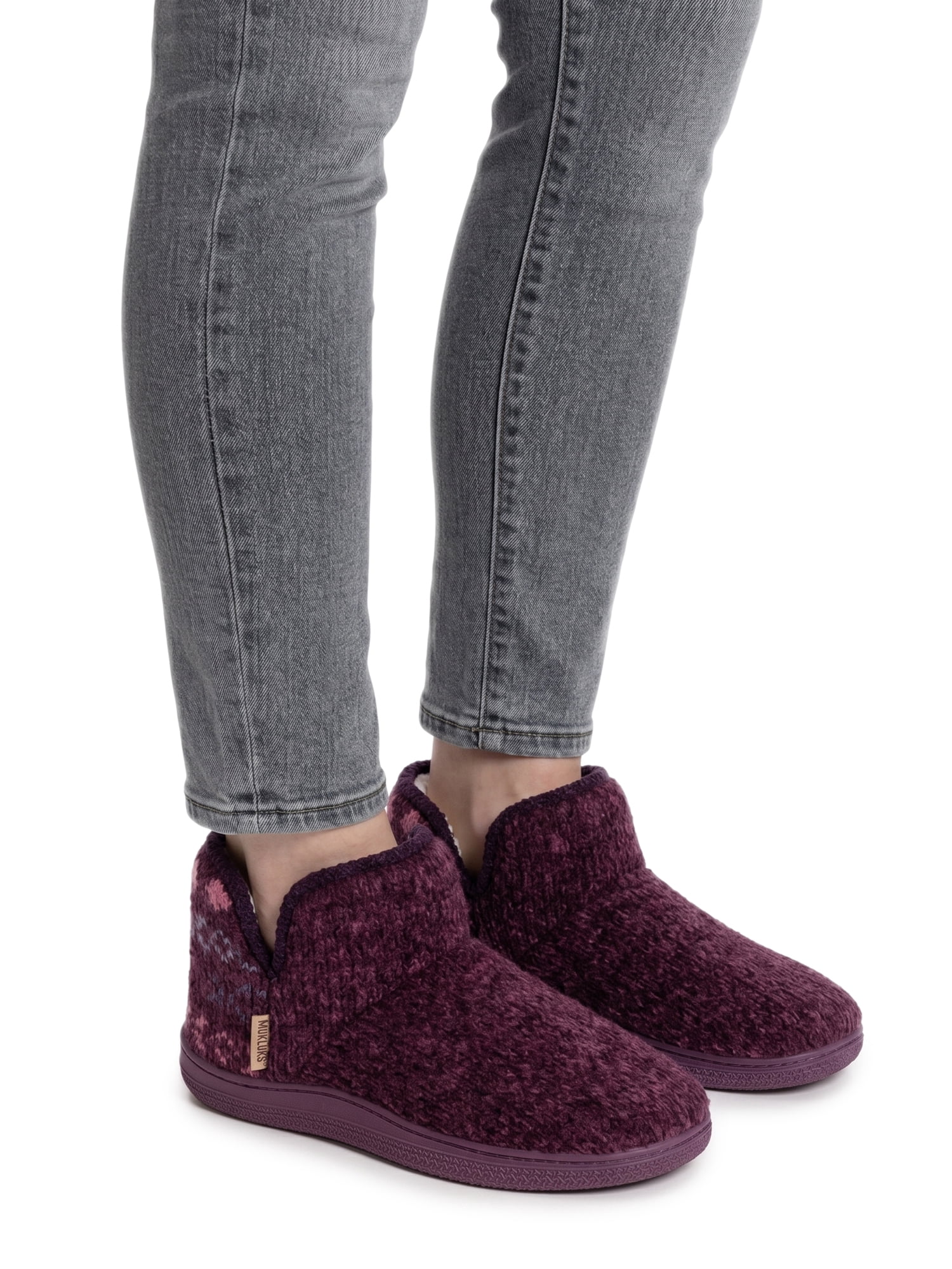MUK LUKS Women's Chenille Bootie Slipper
