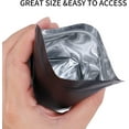 thumbnail image 3 of 100 Pack Smell Proof Mylar Bags, Resealable Zipper Bags for Food, Candy, Cookies Storage, 3 of 4