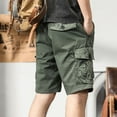 thumbnail image 7 of cllios Cargo Shorts for Men with Multi Pockets Casual Work Shorts Utility Athletic Shorts Fathers Day Gifts Army Green,S, 7 of 7