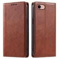 thumbnail image 2 of Mantto Flip Wallet Case for iPhone 7/8/SE 2020/SE 2022, for Women Men, Magnetic Closure Folio Cover with Credit Card Holder Slots, Shockproof Durable PU Leather Kickstand Phone Case,Brown, 2 of 8