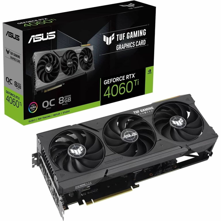 TUF NVIDIA RTX 4060 Ti Computer Video Card, TUF-RTX4060TI-8G