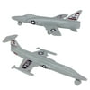 TimMee Plastic Army Men COLD WAR FIGHTER JETS - Gray Airplanes - Made in USA