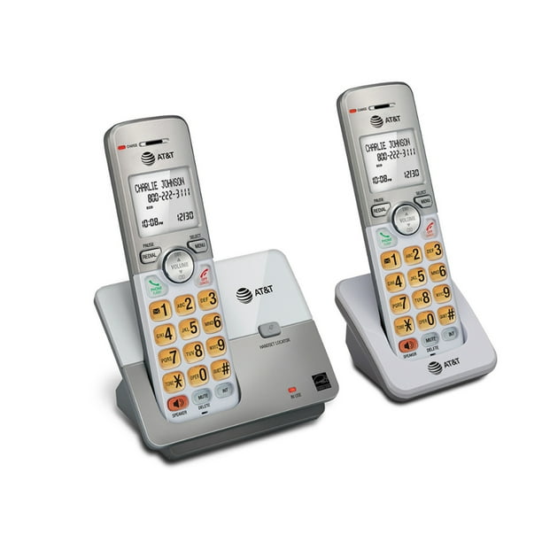Kit 2 Teléfonos Inalambrico AT&T Duo Identificador De Llamadas EL51203