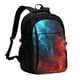thumbnail image 1 of Balery Red And Blue Fire Mochila con carga USB para hombre y mujer - Mochila impermeable y antirrobo para laptop con puerto USB para viajes, trabajo, 1 of 7