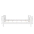 thumbnail image 6 of Bellemave Full Size Bed Frame, Full Montessori Bed with Safety Guardrails and Detachable Fence, Wood Full Daybed Frame, Low Profile & Rounded Corners Design, White, 6 of 8