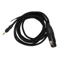 thumbnail image 1 of 3.5mm to XLR Cable, 1/8" to 3 Pin XLR Female Microphone Audio Cable Balanced AUX Stereo Mic Cable, Compatible with 48V Power Supply, Threaded Locking Function, 1 of 7