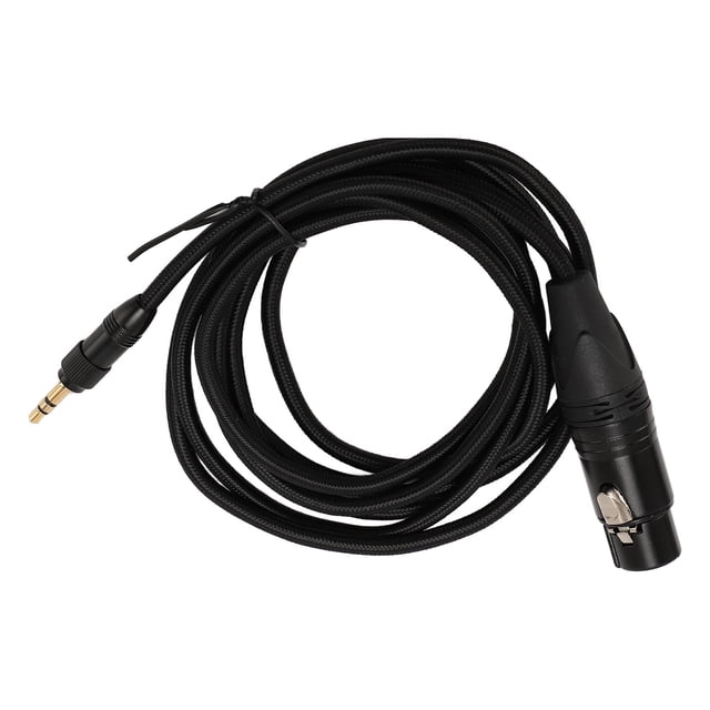 3.5mm to XLR Cable, 1/8" to 3 Pin XLR Female Microphone Audio Cable Balanced AUX Stereo Mic Cable, Compatible with 48V Power Supply, Threaded Locking Function