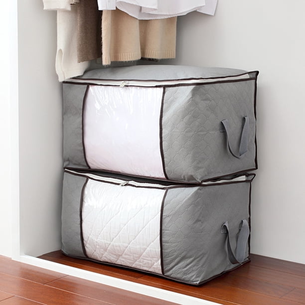 Bolsa de almacenamiento plegable para ropa, bolsa organizadora, bolsa para polvo, caja de almacenamiento suave, extra grande, no tejida