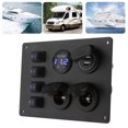 thumbnail image 4 of Boat Rocker Switches, Marine Switch Panel Rocker Switch Panel 4 Gang 12V  for Gps Navigators for Car Boat Rvs, 4 of 7