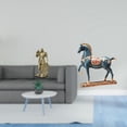 thumbnail image 2 of Figura de resina de un caballo nórdico, escultura de arte abstracto, adorno para escritorio, armario, mesa de oficina, centro de mesa, entrada, sala d, 2 of 8
