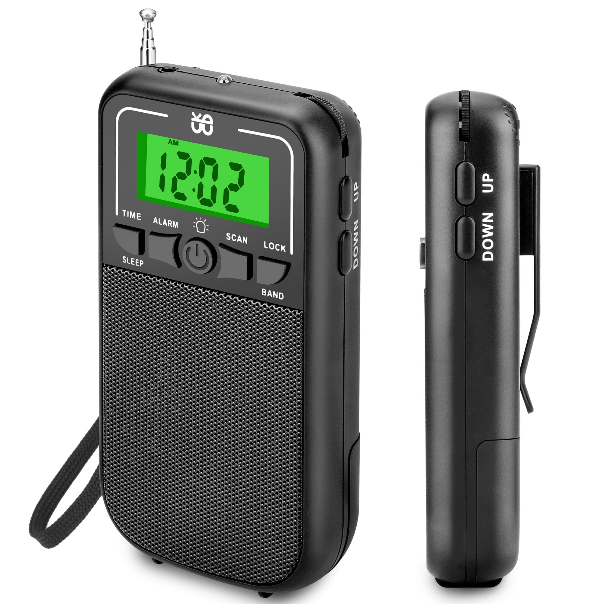 Jensen Portable AM FM Radio Black MR 80 Walmart