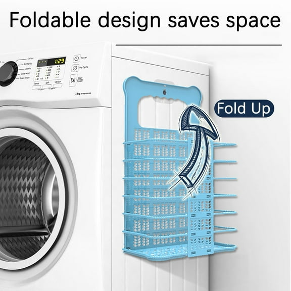 AZXY Laundry Basket,Plastic Laundry Basket Small,Hanging Laundry Hamper with Handles,Dirty Clothes Hamper