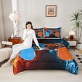 thumbnail image 4 of Homewish Abstract Gamer Bedding Comforter Set 2pcs for Teens Boys Girls,Video Game Twin Comforter Sets Microfiber,Abstract Gradient Blue Orange Breathable Bedding Set,Breathable Home Decor, 4 of 8