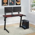thumbnail image 2 of Pemberly Row Contemporary Electric Gaming Desk in Red Engineered Wood, 2 of 12