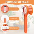 thumbnail image 3 of SHIBA-Multifunctional Peeling Knife with Storage Box, New Upgrade Peeler with Container, Double Side Stainless Steel Blade Peelers for Kitchen Vegetable Fruit Tool (Orange), 3 of 4