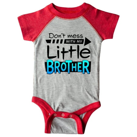 

Inktastic Don t Mess with my Little Brother Gift Baby Boy or Baby Girl Bodysuit