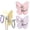 2PcsB, variant on Butterfly Rotating Self Adhesive Hooks, Butterfly Clasp Bathroom Corner Hook with 3-Hook 270° Swivel, No Drill Wall Mount Storage Hooks for Home Kitchen Hanging Keys Bags Hats Towels (A)
