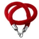 thumbnail image 1 of Cuerda de terciopelo de 1,5 m con ganchos plateados pulidos con efecto espejo - 6 rojo, 1 of 9
