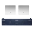 thumbnail image 3 of Lexora Home Geneva 84" Double Vanity with LED Mirrors in Navy Blue, 3 of 11