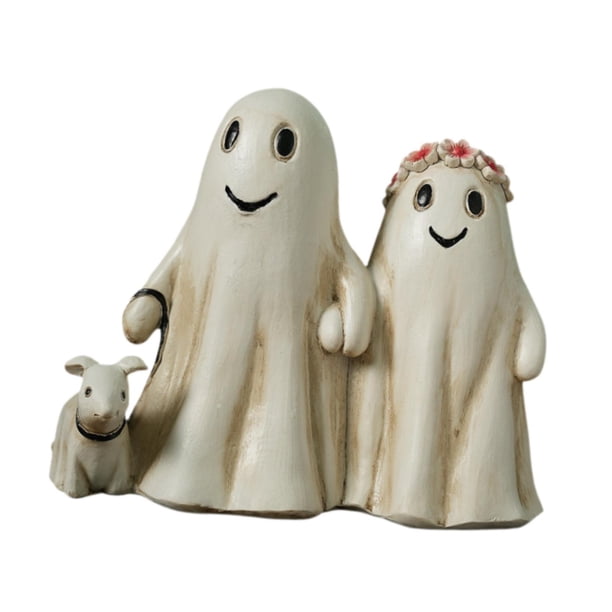 Figura de fantasma de pareja gótica de Halloween, liviana, versátil y linda Beige
