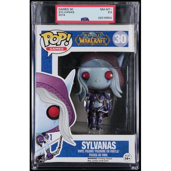World of Warcraft, PSA Graded 8.5 NM-MT , Sylvanas Collectible Vinyl Figure #30, Fully Encapsulated Bundle with Compatible Funko Pop! PSA Hard Protector Case