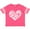 Football Pink and White, variant on Inktastic All You Need is Love White Heart Shape Boys or Girls Toddler T-Shirt