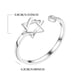 thumbnail image 2 of Estrella de David Zircon Anillo para Mujeres Magen David Wiccan Anillos Ajustable Joyería, 2 of 3