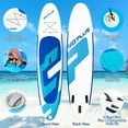 Goplus 10ft Inflatable Stand Up Aluminum Paddle Board SUP 6'' Thick W