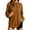 *Brown, variant on VBVC Women's Oversized Drawstring Mock Neck Sweatshirt , Ladies' Curved Hem Long Sleeve Tunic Top , Casual Athletic Pullover For Women, S-2XL