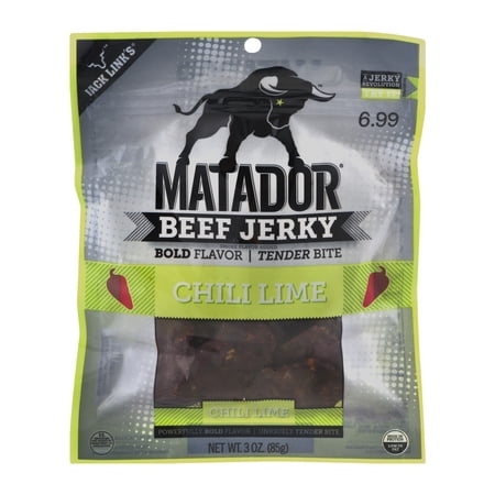 Matador Chili Lime Beef Jerky 3 oz. Bag