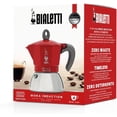 thumbnail image 2 of Bialetti - Moka Induction, Moka Pot, Suitable for all Types of Hobs, 4 Cups Espresso (5.7 Oz), Red, 2 of 7