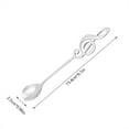 thumbnail image 1 of Musical Note Spoon, Dishwasher Safe Durable Exquisite Stirring Spoon, Stainless Steel For Home Kitchen Accessory Restaurant Tableware, 1 of 8