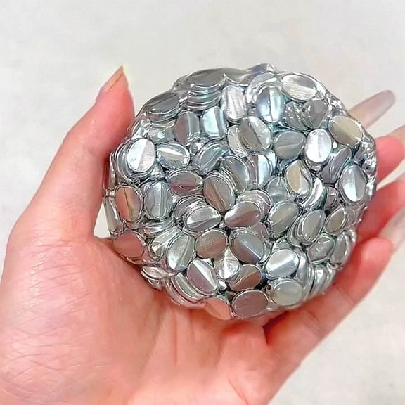 Stress Relief Toys Slow Rebound Sensory Fidget Toys for Adults Anxiety, Cool Punk Style Noisy Popping Squeeze Balls for Office Desk, Slow Rising Mochi Fidget Pack for Ki-ds