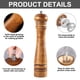 thumbnail image 4 of Molinillo de pimienta o sal de madera Dinheiro: ideal para molinillo de pimienta o sal de madera con rotor cerámico ajustable, 4 of 7