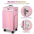 thumbnail image 5 of Byootique Nail Desk Mobile Station Rolling Makeup Manicure Table Unicorn Pink, 5 of 9