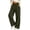 Army Green-17, variant on Mitankcoo Girls Corduroy Wide Leg Pants Elastic High Waist Casual Loose Trousers with Pockets for Kids Daily 4-15Y