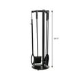 thumbnail image 5 of Modern Ember Knoll 28.75" H 5 Piece Fireplace Tool Set - Black, 5 of 8