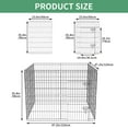thumbnail image 3 of ZephyPaws Dog Playpen ,8 Panels Portable Foldable Temporary Pet Playpen with Doors,Black,24*35 inch, 3 of 8