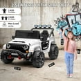 thumbnail image 2 of CazToi 24V 2 Seater 4x4 Kids Electric Ride On Car Remote Control 3 Speeds Bluetooth LED Lights Ages 3-8, 2 of 8