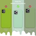 thumbnail image 6 of iPhone 11 Pro Case, Liquid Silicone Phone Case Compatible with iPhone 11 Pro 5.8 inch, Full Body Slim Soft Microfiber Lining Protective Case (Tea Green), 6 of 12