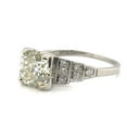 thumbnail image 3 of Victorian Retro Diamond Engagement Ring, Old Cut European Diamond Ring, Antique Wedding Ring, 925 Sterling Silver, 2.4 Ct Simulated Diamond, Mother's Day Gift Ring, 3 of 3